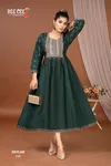 Skylar By Deecee Chanderi Roman Silk Anarkali Kurtis Suppliers In India